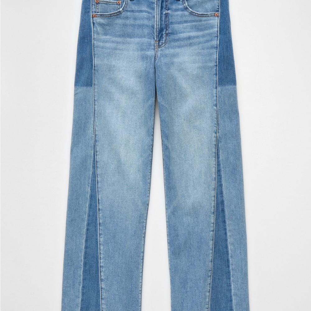 AE Patchwork Low rise jeans